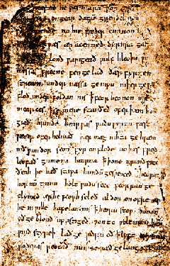 Beowulf Manuscript. Old English Literature Beowulf movie